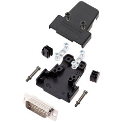 Encitech 6355-8036-02 TRI-P D-Sub 15-pin Solder Bucket Strip 180&#xB0;