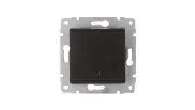 Vena Łącznik Schodowy Z Klawiszem Bez Ramki 16Ax250v Czarny Mat 510916