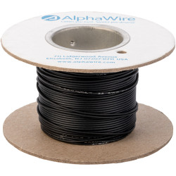 Alpha Wire 6713 BK005 Eco Wire 22AWG Black (30.5m Reel)