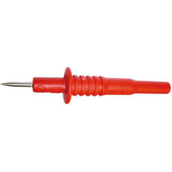 Próbnik, typ końcówki: Stały, rozmiar: 2mm, 1kV, 20A, Czerwony, Stal nierdzewna