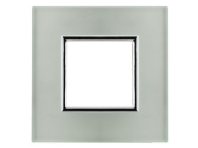 DANTE Ramka 1 pojedyncza perłowy biały chrom 4504181 KOS