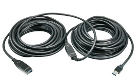 Lindy 43229 aktywny przełużacz sygnału USB A/A, 3.0, wtyk/gniazdo