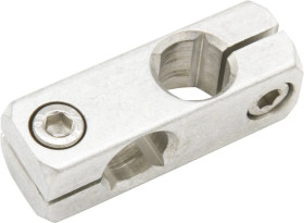 Akcesoria, dwukierunkowy uchwyt zaciskowy, 16x48x16 mm, aluminium, AY000166