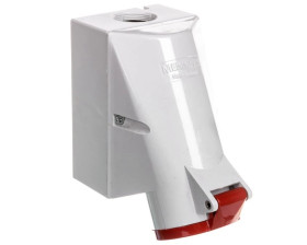 Gniazdo naścienne 2-częściowe 32A 4p 6h 400V IP44 zaciski śrubowe MEN1425