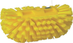 Szczotka szorująca, dł. włosia: 40mm, Średni, Żółty, Poliester, Polipropylen, Stal nierdzewna, zastosowanie: Cleaning