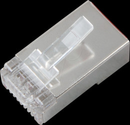 37541.3-100 RJ45 plug STP, Cat.5e, 100 pieces