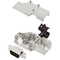 Encitech 6355-0066-01 D-Sub Pin Strip Set 90&#xB0; 15 Pins Solder Bucket