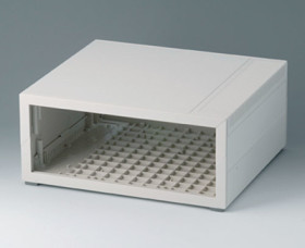 ABS enclosure, (L x W x H) 260 x 245 x 124 mm, gray white (RAL 9002), IP40, B2210207