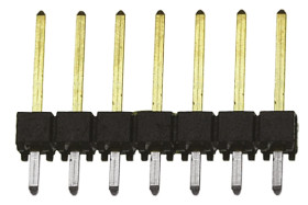 Złącze szpilkowe 7-pinowe TSW raster: 2.54 mm Prosty 1-rzędowe Samtec Otwór przelotowy 550 V Bez osłony