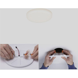 Paulmann 92387 Veluna LED Recessed Light 4.5W Satin Warm White VariFit Tech