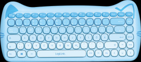ID0219 Keyboard/mouse combination, wireless, child-friendly, blue