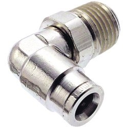 Norgren 101470428 Pneufit 90&#xB0; Swivel Elbow Adaptor 4mm Hose O/D to R1/4 BSP