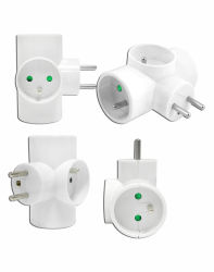 Rozgałęźnik sieciowy kątowy: wt - 3 gn okrągłe z uziemieniem