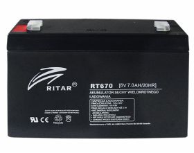 Akumulator żelowy 6V 7Ah