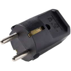 Martin Kaiser 519oT/sw Safety Plug Black Re-connectable Polyamide IP20 250V