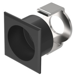 Ramka przycisku, Kołnierz przedni, do uzytku z: Przycisk, Kwadratowy