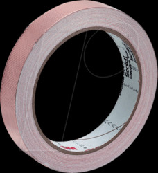 1245 25MMX16.5M Copper Tape Embossed, 25 mm x 16.5 m