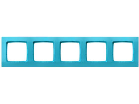 KARO Ramka 5 pięciokrotna satynowy turkus R-5S/59 OSPEL