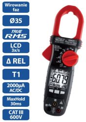 Miernik cęgowy 600A AC/DC TRMS BM079