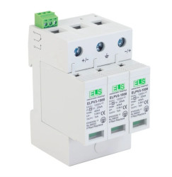 Ogranicznik przepięć Typ 2 4P 20/40kA do fotowoltaiki 1000/1200V / ELPV3-1000