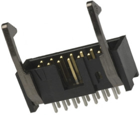 Listwa stykowa PCB 6-pinowe AMP-LATCH raster: 2.54 mm Prosty 2-rzędowe TE Connectivity Otwór przelotowy250 V W osłonie