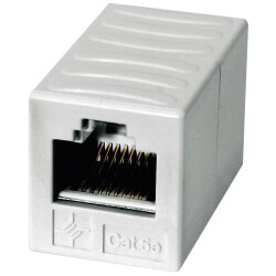 Telegartner 100023228 RJ45 Network Adapter CAT 5e Socket-Socket Alpine White