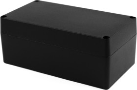 Aluminum die cast enclosure, (L x W x H) 221 x 120 x 90 mm, black (RAL 9005), IP68, 1590Z155BK