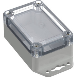 TruComponents 308050 Flanged box ABS-PC Light grey