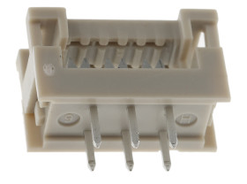 Złącze IDC 6-pinowe 2-rzędowe raster: 2.54mm Męski Przewlekany HARTING