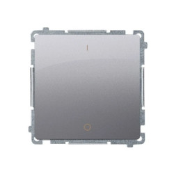 Simon Basic Łącznik dwubiegunowy 16AX 250V inox (met.) BMW2A.01/21