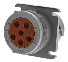 Złącze wielostykowe przemysłowe 6-pinowe Montaż na kablu Gniazdo Deutsch