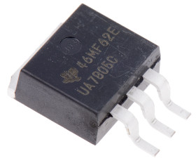 Regulator napięcia 5 V D2PAK (TO-263) Montaż powierzchniowy wyjścia: 1 Stałe 15W UA7805CKTTR