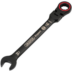Draper Expert 03920 HI-TORQ® Flexi Head Ratchet Spanner 14mm Black