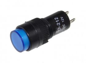 KONTROLKA LED FI 12MM 12V NIEBIESKA