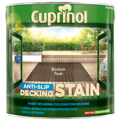 Cuprinol 5092617 Anti-Slip Decking Stain Boston Teak 2.5 litre
