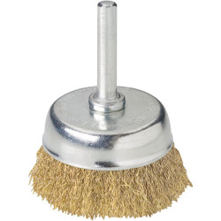 Wolfcraft 2112000 Wire Cup Brush Brass &#xF8; 50mm
