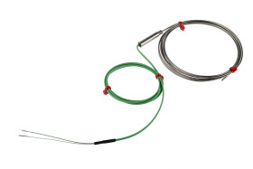 Termopara z izolacją mineralną K średnica 1.5mm długość 2m -100 → +1100°C Końcówka z gołym kablem RS PRO