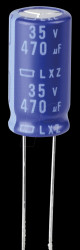 ELXZ350ETD471MJ20S Elko radial, 470 µF, 35 V, 105°, Low ESR, 10x20 mm, RM 5