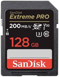 SanDisk Extreme PRO SDXC 128 GB Class 10 UHS-I odporny na wstrząsy, wodoszczelny
