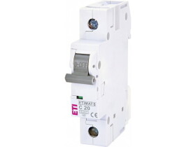 Wyłącznik nadprądowy C 20A 1P 6kA ETIMAT6 002141517 ETI