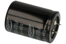 Kondensator; SNAP-IN; elektrolityczny; 4700uF; 100V; LHS; KE4700100/35x50Lt; 20%; fi 35x50mm; 10mm; przewlekany (THT); luzem; -4