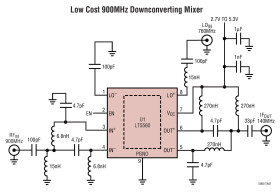 0.01MHz to 4GHz Low Power Active Mixer