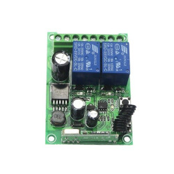 2-channel 433MHz RF Receiving Relay Module - AK-RK02E - 12-48V 10A