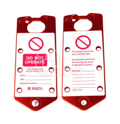 Blokady klamrowe LOTO, z etykietami (5 szt.), 265390