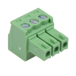 3-Way 3.5mm Right Angle Pluggable Terminal Block 8A 300V
