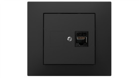 Vestra Gniazdo Komputerowe Pojedyncze Rj45 Bez Ramki Podtynkowe Ip20 Czarny...