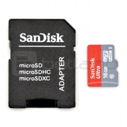 Karta pamięci SanDisk 320x microSD 16GB 48MB/s UHS-I klasa 10 z adapterem