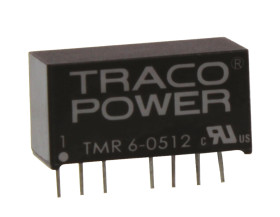 Przetwornica DC-DC, 6W, Uwe 4,5 → 9 V DC, Uwy 12V dc, Iwy 500mA, TRACOPOWER
