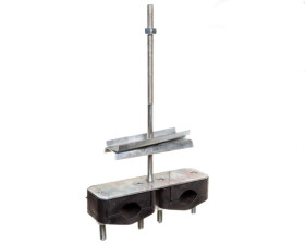 Uchwyt podwójny na słup ŻN z odsadzeniem 25-46 mm U102 02912044