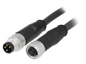 Złącze M8 męsko-żeńskie proste 5m 4-PIN 21348081489050